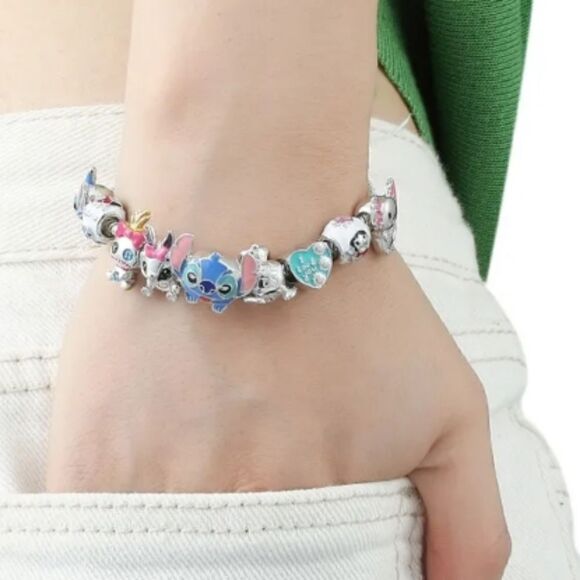 Lilo & Stitch Charm Bracelet, Disney Themed Bracelet, Super Cute Charm B… - Picture 2 of 5